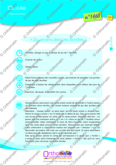 Page 1 de la fiche