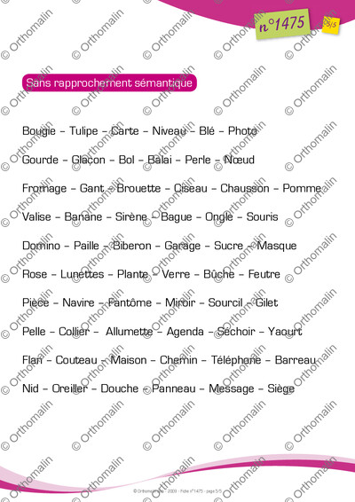 Page 5 de la fiche