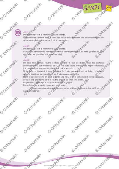 Page 2 de la fiche