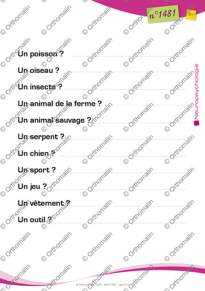 Page 3 de la fiche
