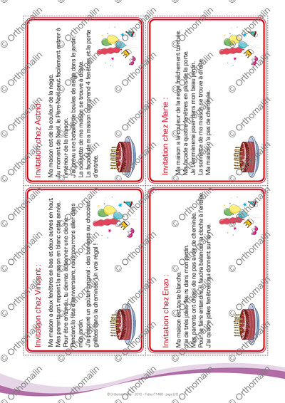 Page 2 de la fiche