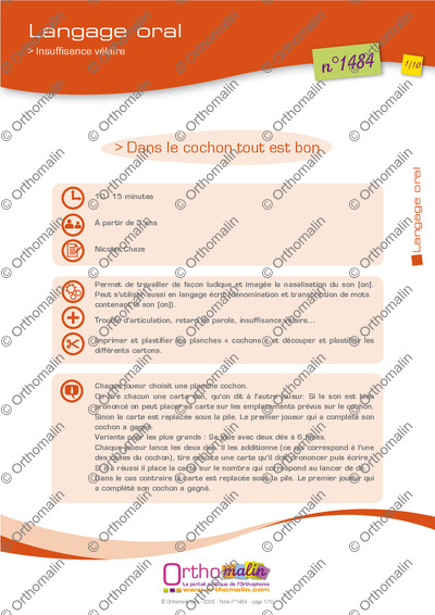 Page 1 de la fiche
