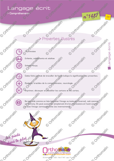Page 1 de la fiche