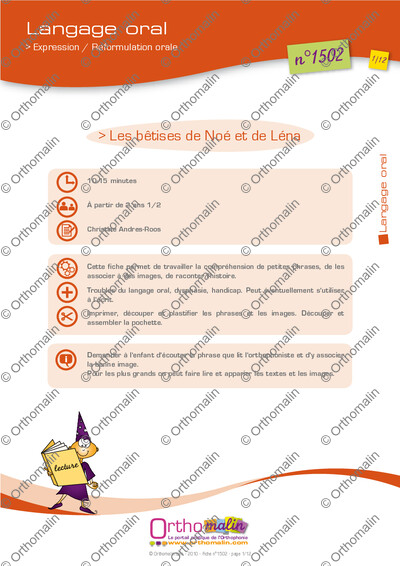 Page 1 de la fiche