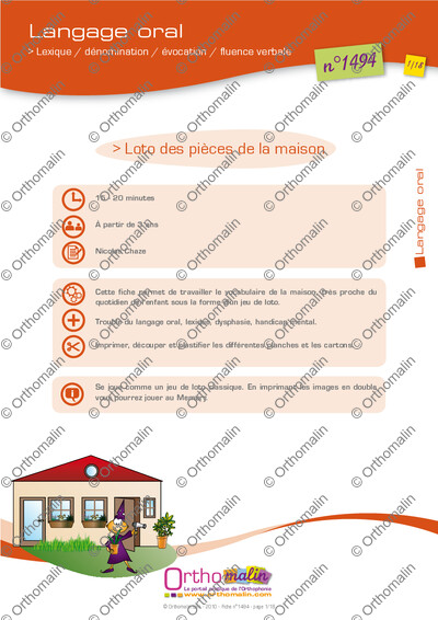 Page 1 de la fiche