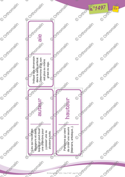 Page 5 de la fiche