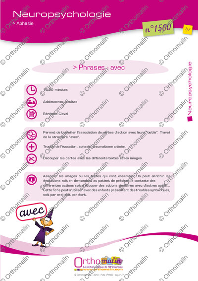 Page 1 de la fiche