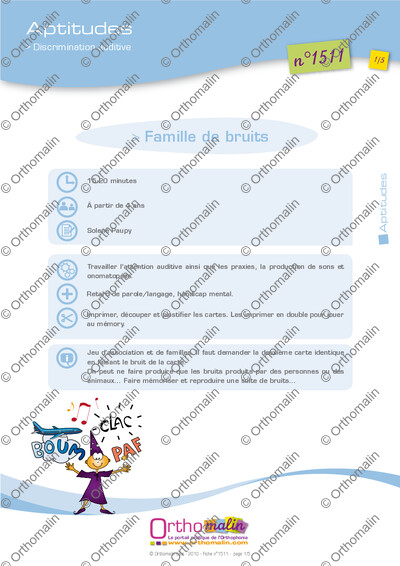 Page 1 de la fiche