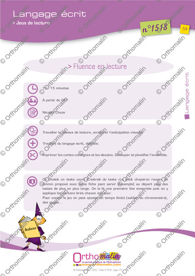 Page 1 de la fiche