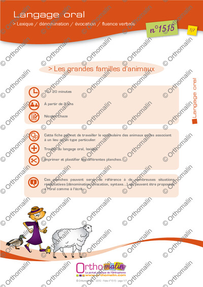 Page 1 de la fiche