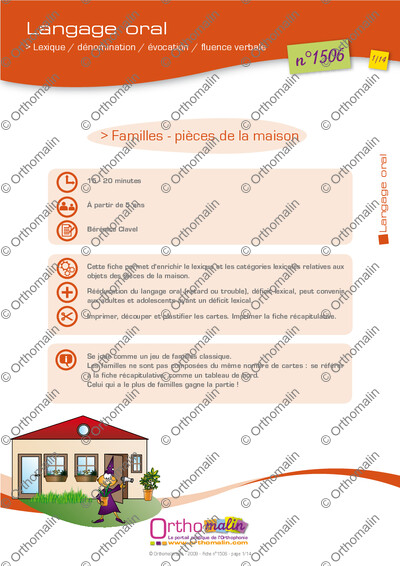 Page 1 de la fiche