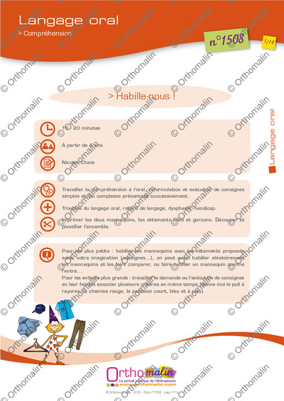 Page 1 de la fiche