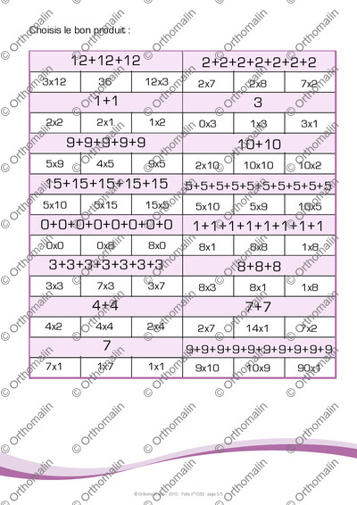 Page 5 de la fiche