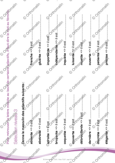 Page 5 de la fiche