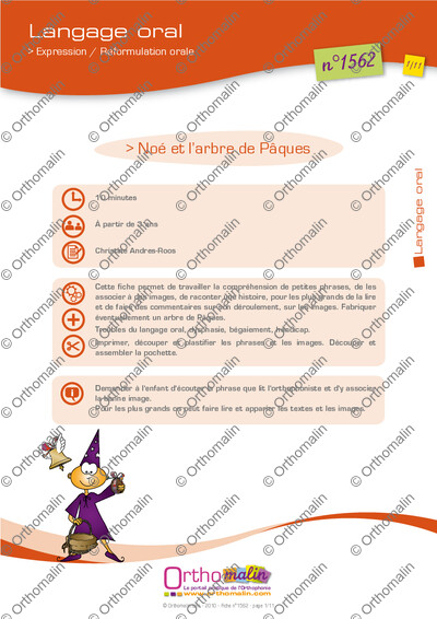 Page 1 de la fiche