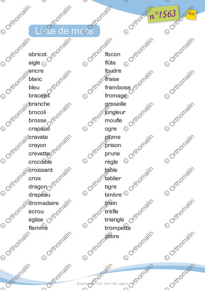 Page 6 de la fiche