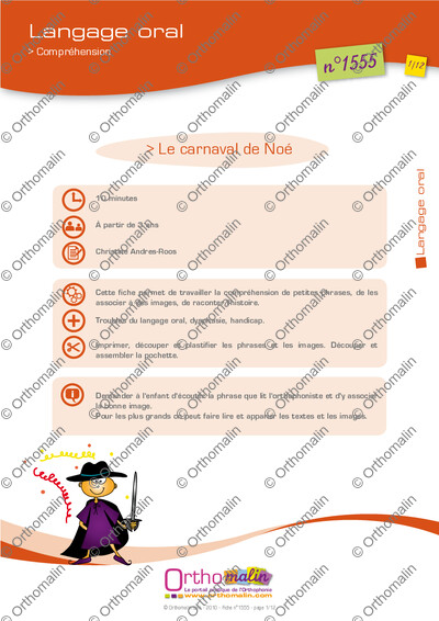Page 1 de la fiche