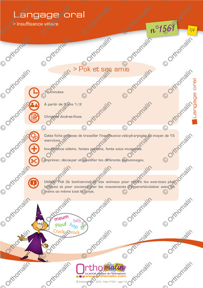 Page 1 de la fiche