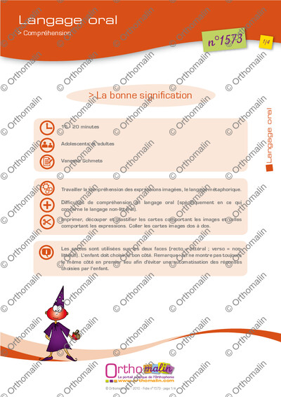 Page 1 de la fiche