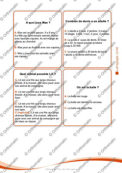 Page 2 de la fiche