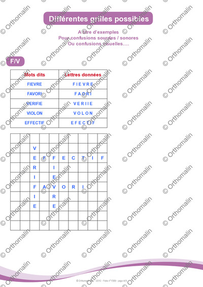 Page 4 de la fiche