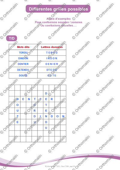 Page 5 de la fiche