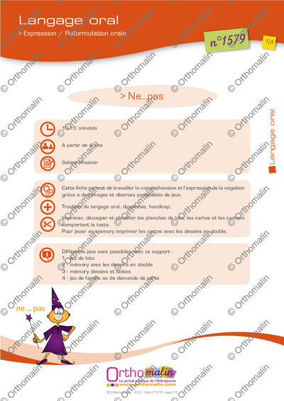 Page 1 de la fiche