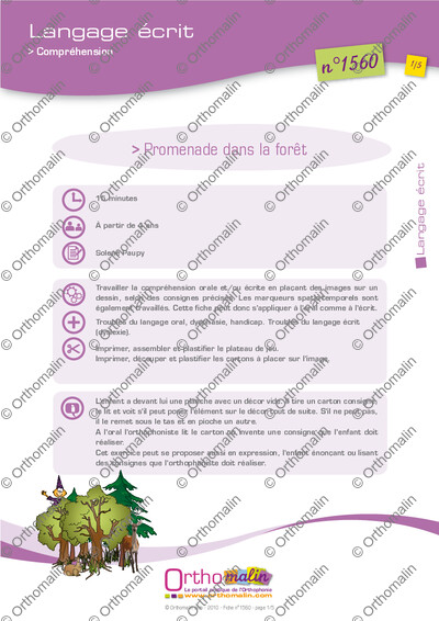 Page 1 de la fiche