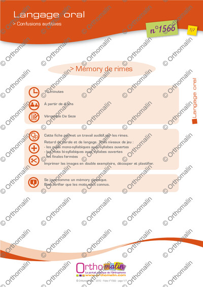 Page 1 de la fiche