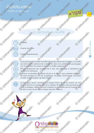 Page 1 de la fiche