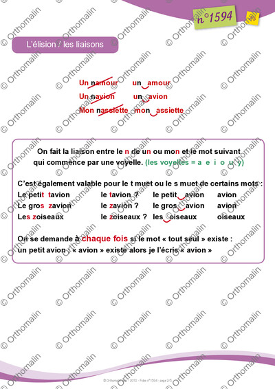 Page 2 de la fiche