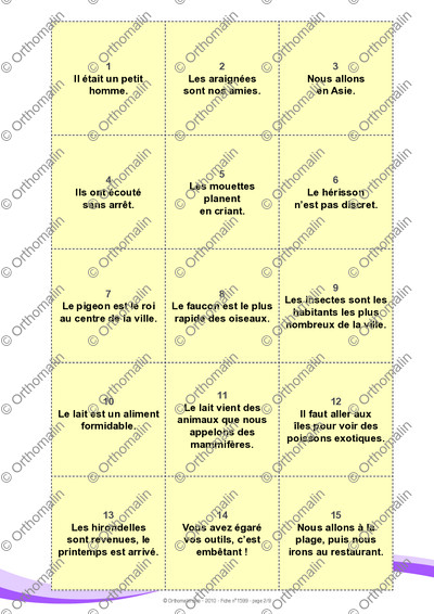 Page 2 de la fiche