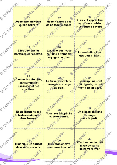 Page 3 de la fiche