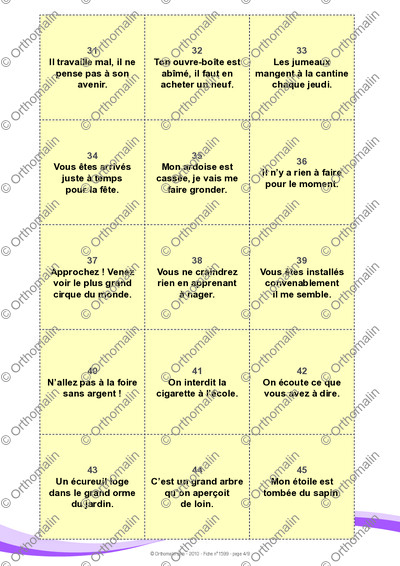 Page 4 de la fiche