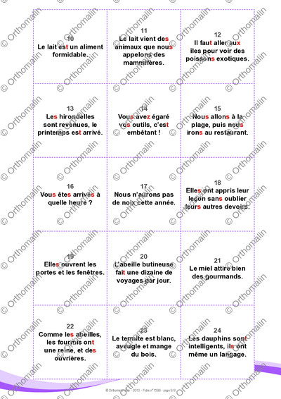 Page 6 de la fiche