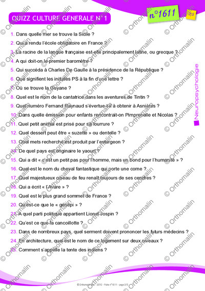 Page 2 de la fiche