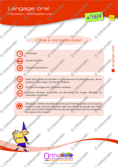 Page 1 de la fiche