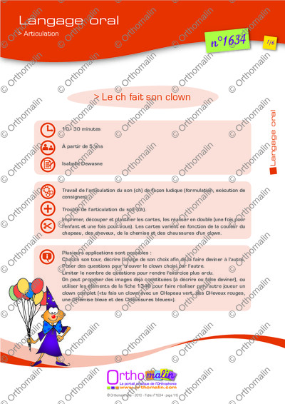 Page 1 de la fiche