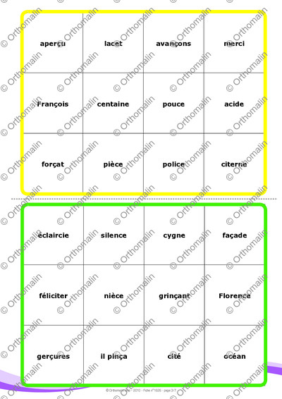Page 3 de la fiche