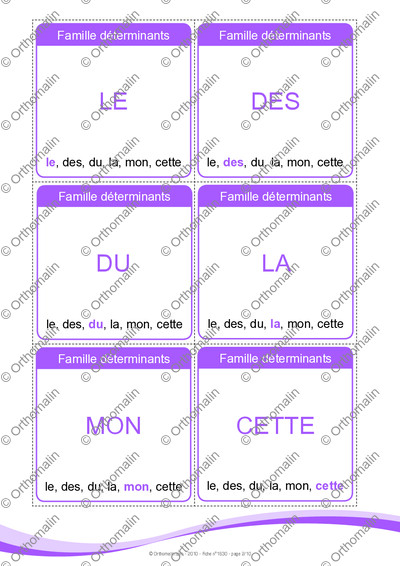 Page 2 de la fiche