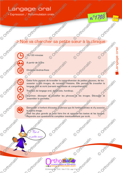 Page 1 de la fiche