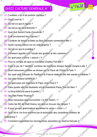 Page 3 de la fiche