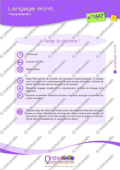 Page 1 de la fiche