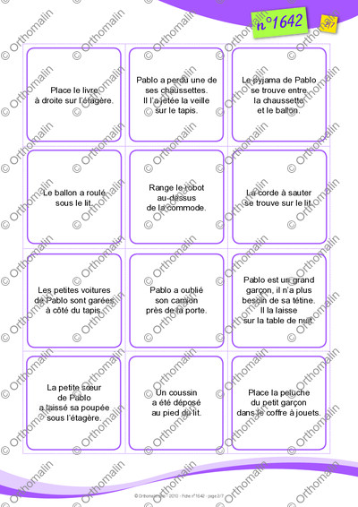Page 2 de la fiche