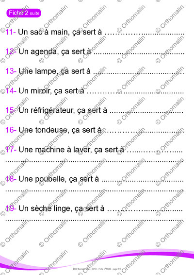 Page 5 de la fiche