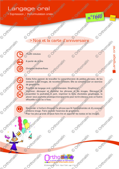 Page 1 de la fiche