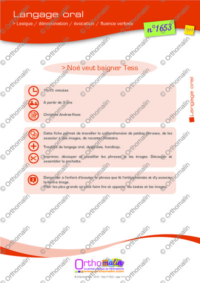 Page 1 de la fiche