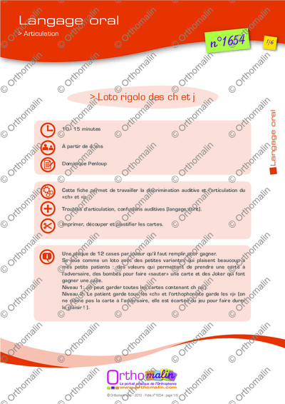 Page 1 de la fiche