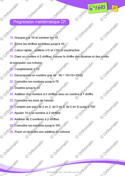 Page 3 de la fiche