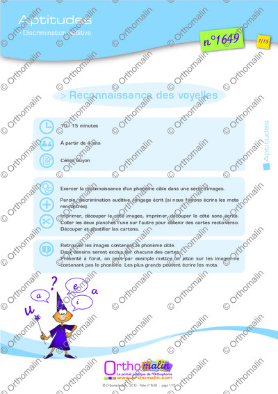 Page 1 de la fiche